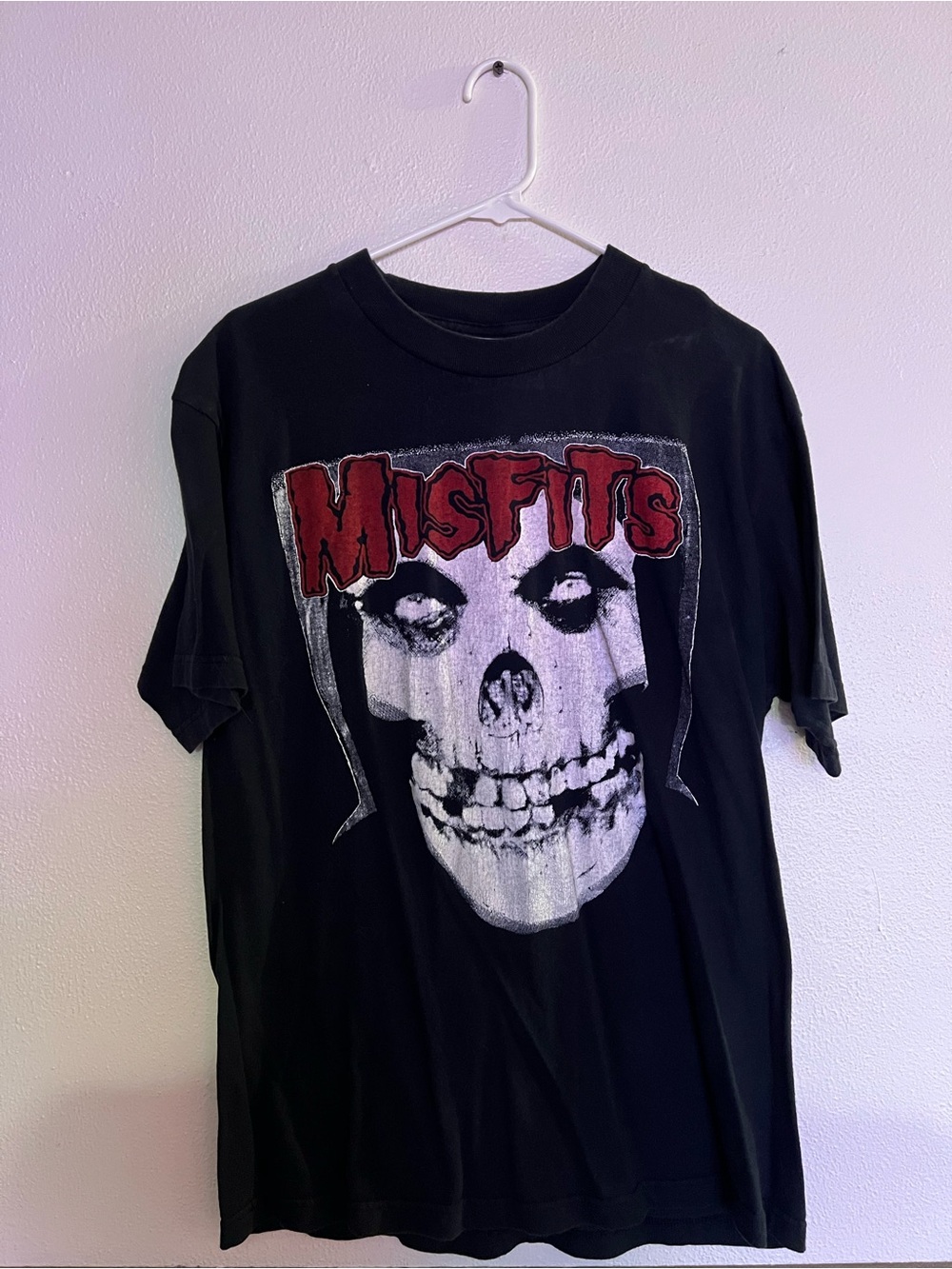 Misfits Graphic Tee in Black with Red Logo